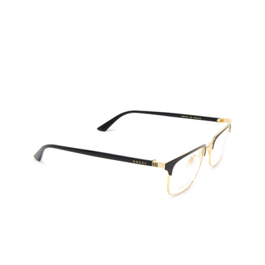 Gucci GG0131O Korrektionsbrillen 001 black - Dreiviertelansicht
