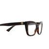 Gucci GG0165ON Korrektionsbrillen 002 havana - Produkt-Miniaturansicht 3/4