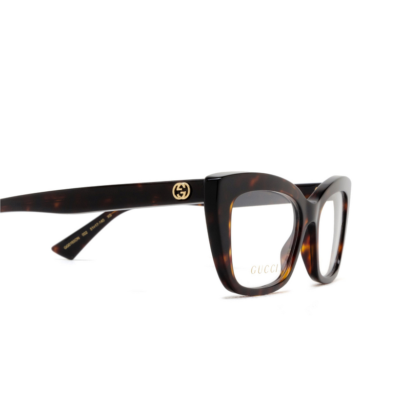 Gucci GG0165ON Korrektionsbrillen 002 havana - 3/4