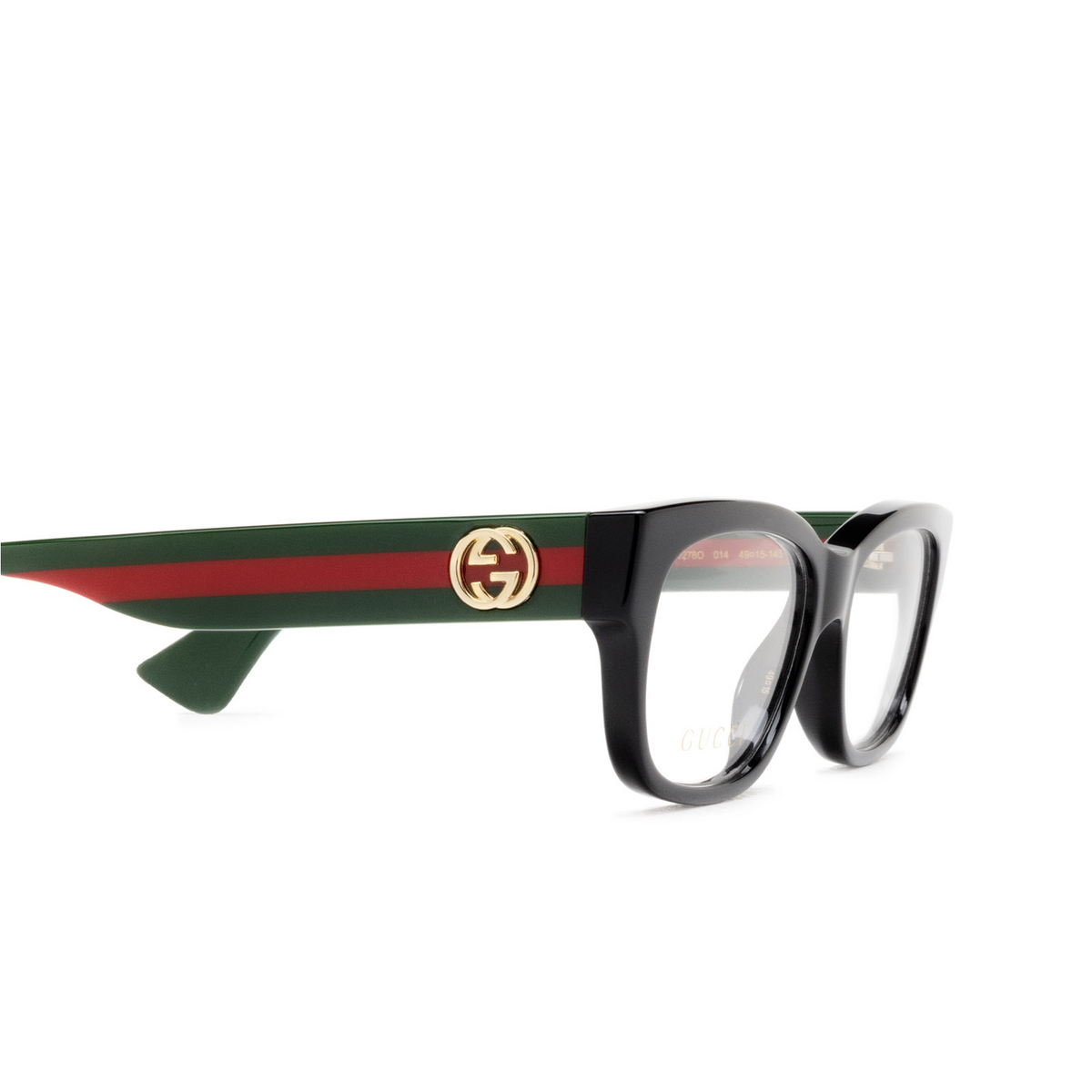 Gucci GG0278O Eyeglasses 014 Black - 3/4