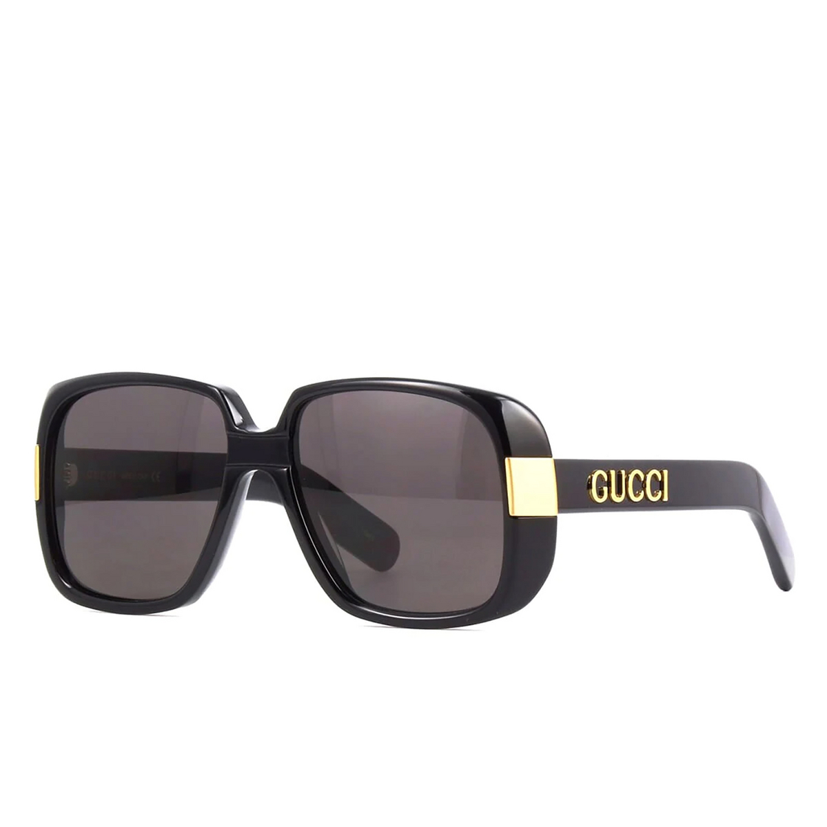 Gucci GG0318S Sunglasses 005 Black - three-quarters view