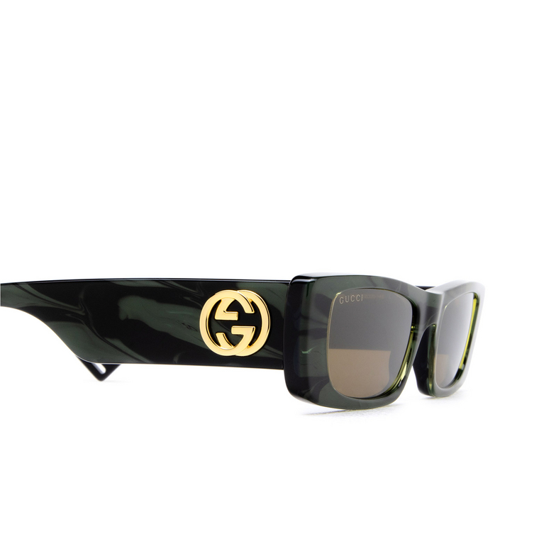 Gucci GG0516S Sunglasses 014 green - 3/4