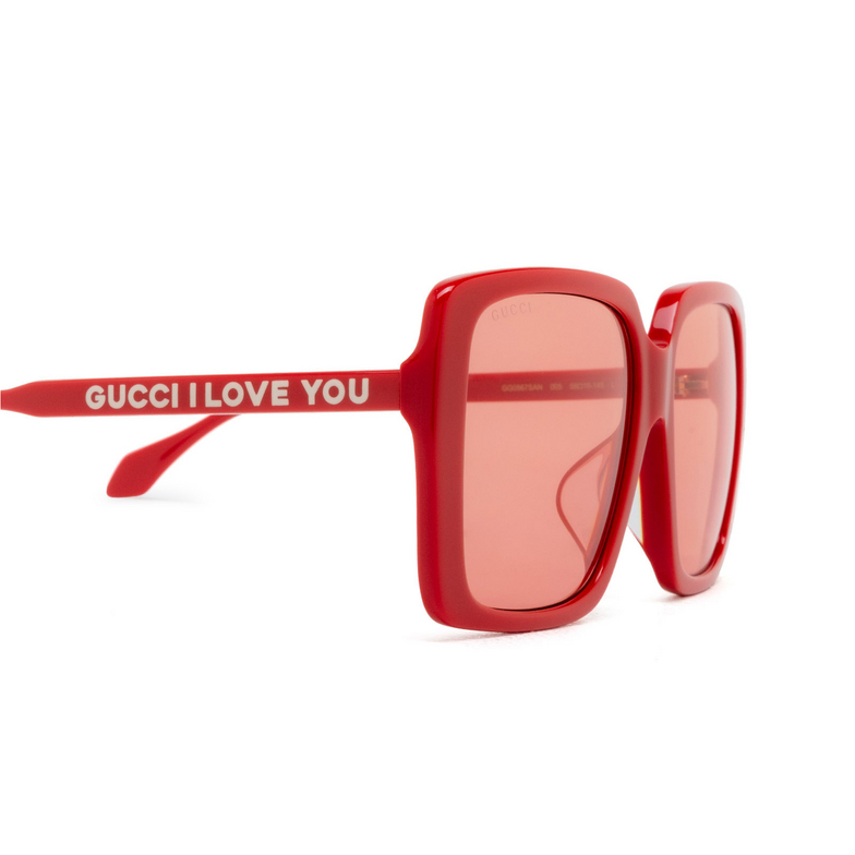 Gucci GG0567SAN Sunglasses 005 red - 3/4