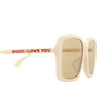 Gucci GG0567SAN Sunglasses 006 ivory - product thumbnail 3/5
