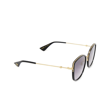 Gucci GG0606SK Sunglasses 001 black - three-quarters view
