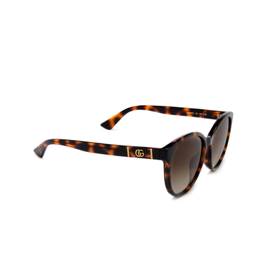 Gucci GG0636SK Sonnenbrillen 002 havana - Dreiviertelansicht