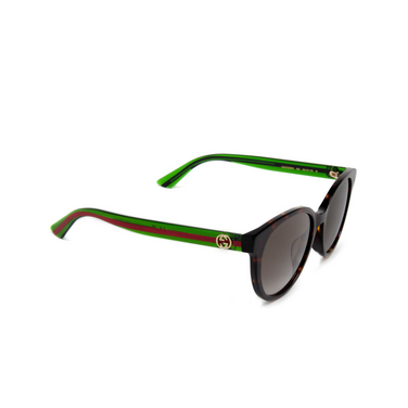 Gucci GG0702SKN Sonnenbrillen 003 havana - Dreiviertelansicht