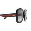 Gafas de sol Gucci GG0713S 006 shiny black - Miniatura del producto 3/4