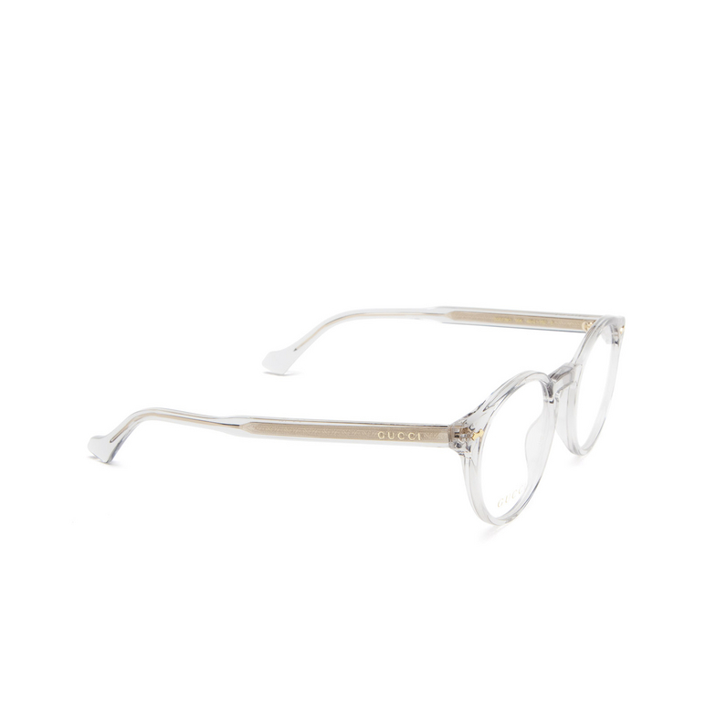 Gucci GG0738O Eyeglasses 006 transparent grey - 2/4