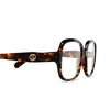 Gucci GG0799O Eyeglasses 002 dark havana - product thumbnail 3/4