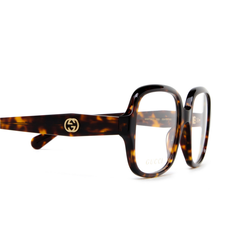Gucci GG0799O Eyeglasses 002 dark havana - 3/4