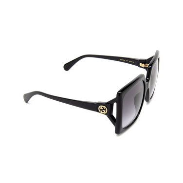 Gafas de sol Gucci GG0876SA 001 black - Vista tres cuartos