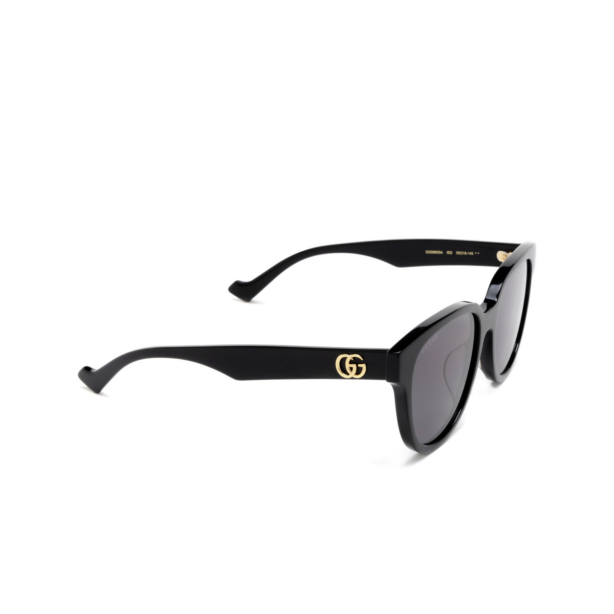 Gucci GG0960SA Sunglasses 002 Black - three-quarters view