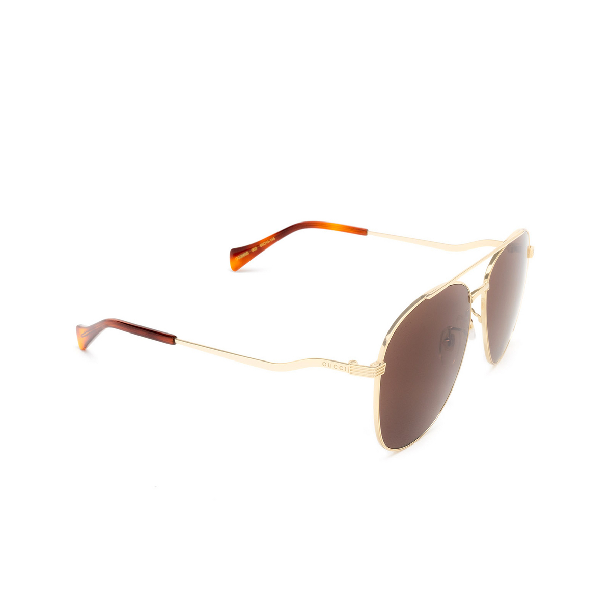 Gucci GG0969S Sunglasses 002 Gold - three-quarters view