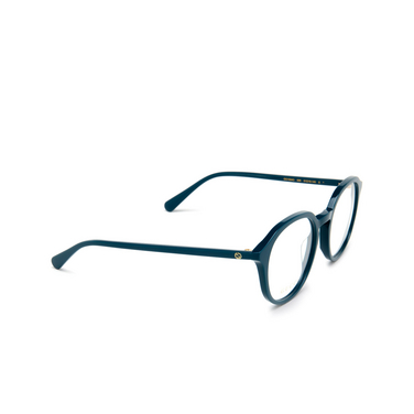 Gucci GG1004O Korrektionsbrillen 005 blue - Dreiviertelansicht