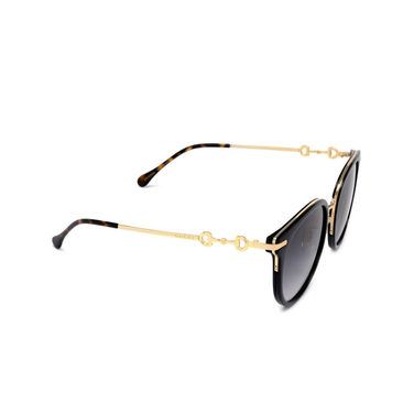 Gucci GG1015SK Sunglasses 001 black - three-quarters view
