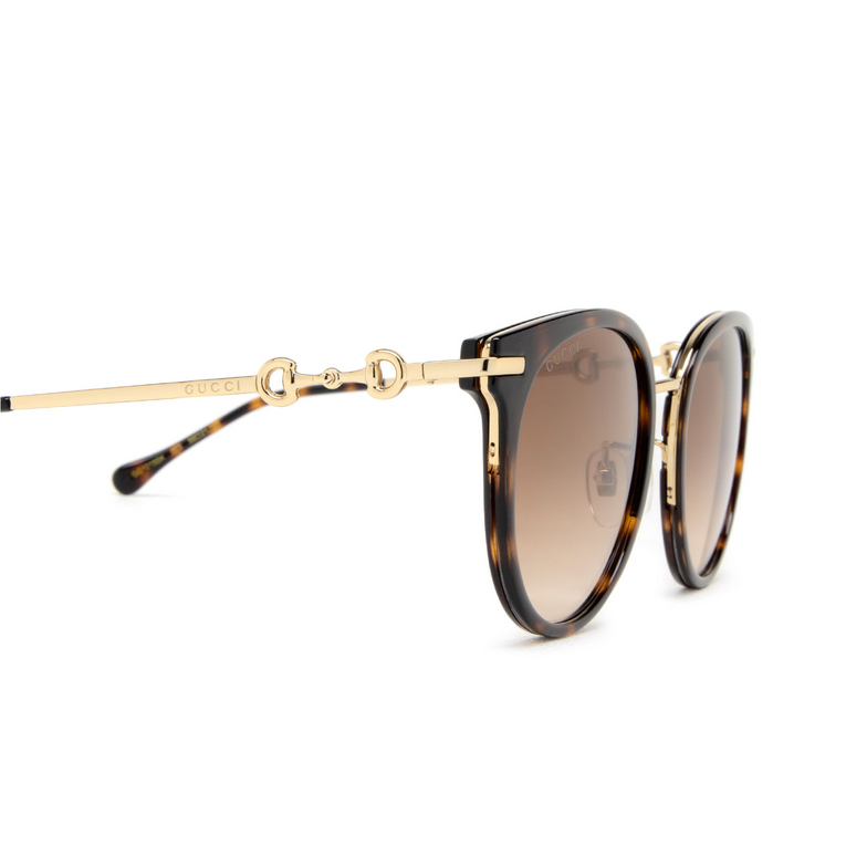 Gucci GG1015SK Sunglasses 003 havana - 3/4