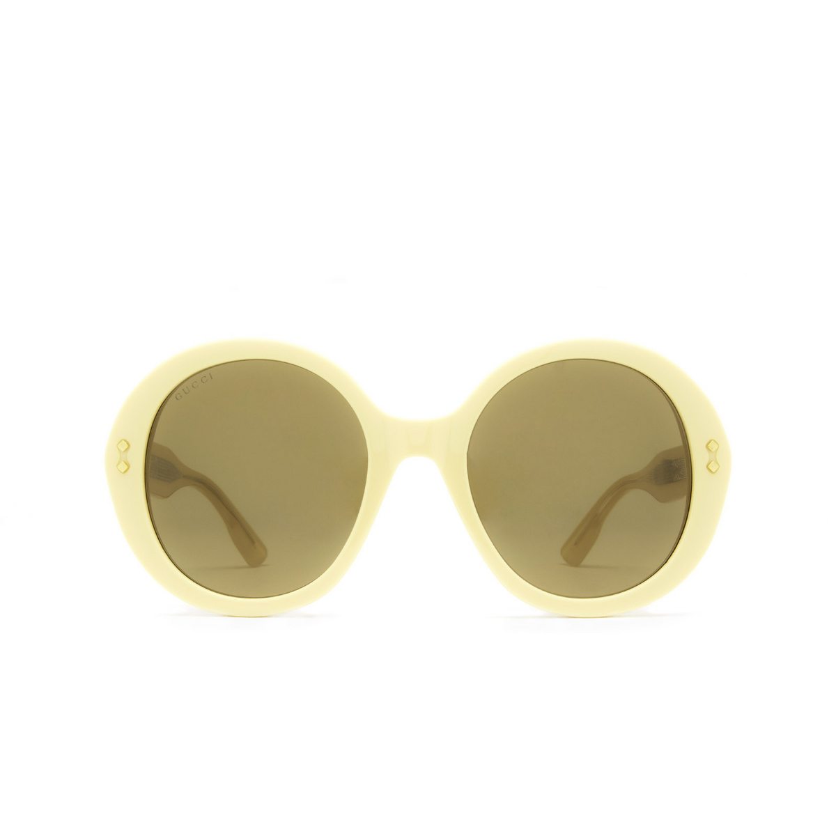Gucci GG1081S Sunglasses 004 Yellow - front view