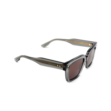 Gucci GG1084S Sunglasses 004 transparent grey - three-quarters view