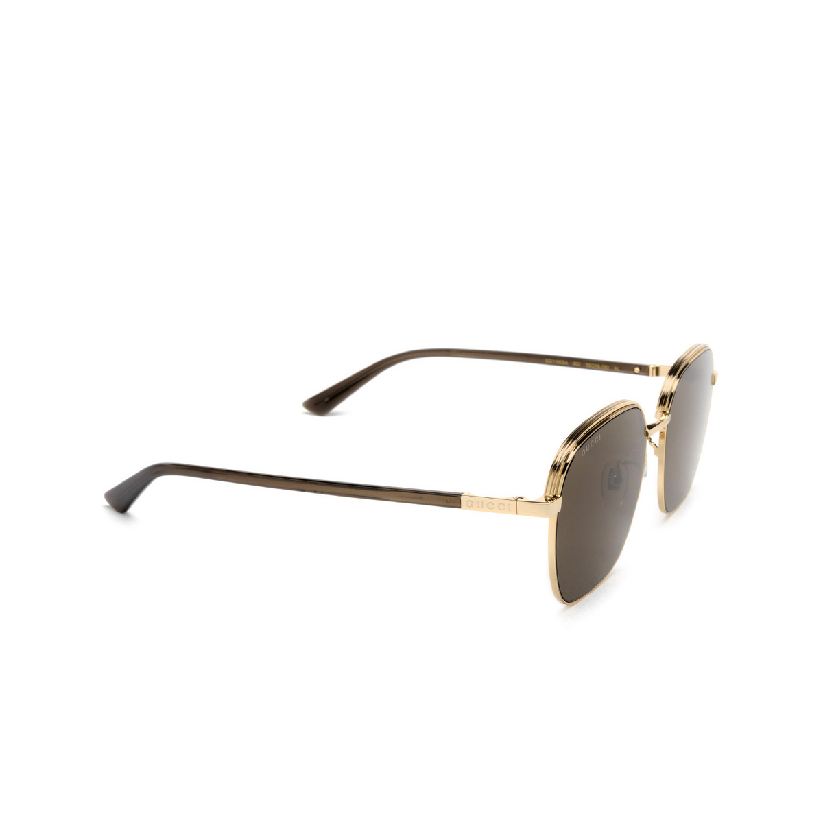 Gucci GG1100SA Sunglasses 002 Gold - three-quarters view