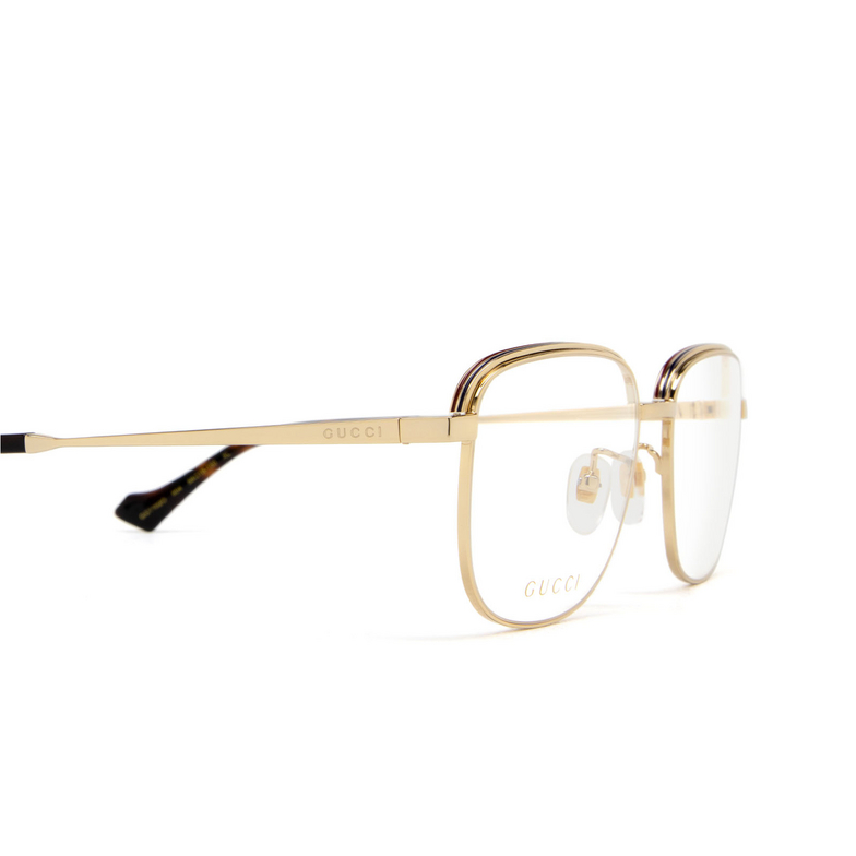 Gucci GG1102O Eyeglasses 004 gold - 3/4