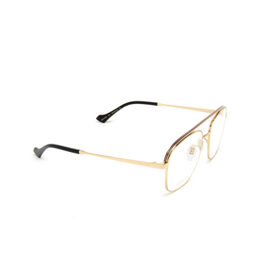 Gucci GG1103O Korrektionsbrillen 001 gold - Dreiviertelansicht