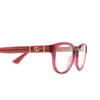 Gucci GG1115O Eyeglasses 002 burgundy - product thumbnail 3/4