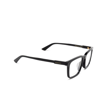 Gucci GG1120OA Korrektionsbrillen 001 black - Dreiviertelansicht