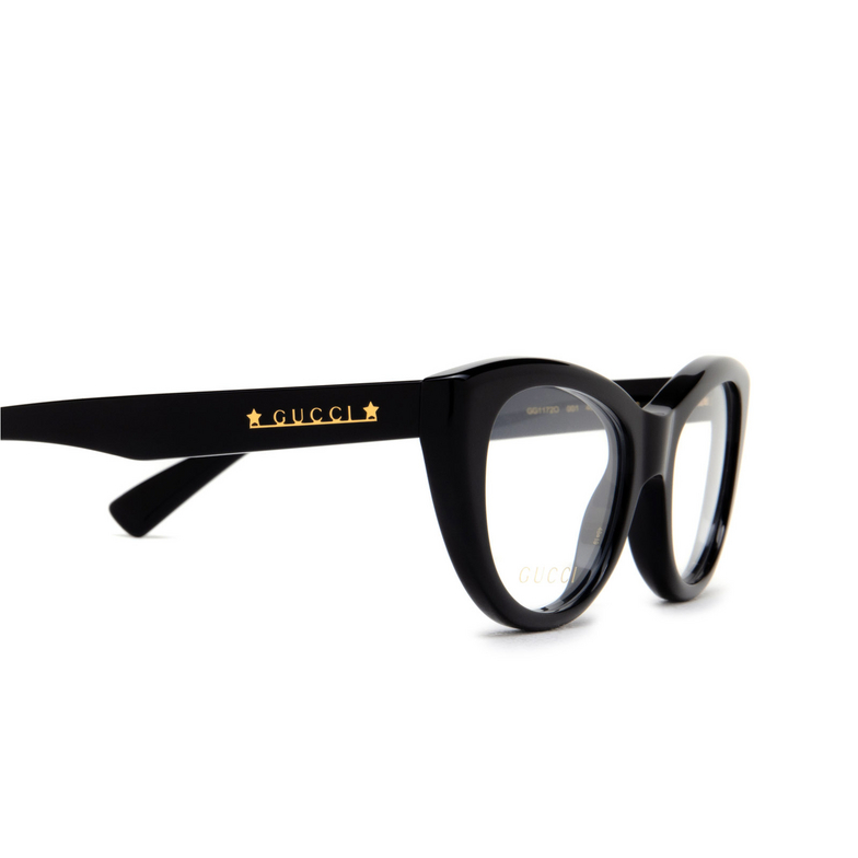 Gafas graduadas Gucci GG1172O 001 black - 3/5