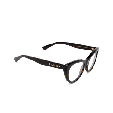 Gucci GG1172O Korrektionsbrillen 005 havana - Dreiviertelansicht