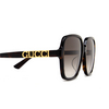 Lunettes de soleil Gucci GG1189SA 003 havana - Vignette du produit 3/4