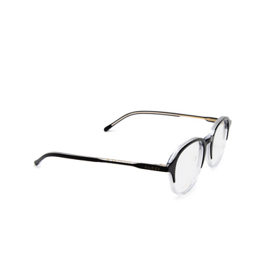 Gucci GG1212OA Eyeglasses 006 black - three-quarters view
