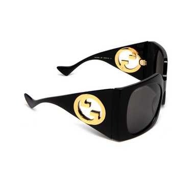 Gucci GG1255S Sunglasses 001 black - three-quarters view
