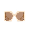 Gucci GG1255S Sunglasses 002 ivory - product thumbnail 1/4