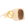 Lunettes de soleil Gucci GG1255S 002 ivory - Vignette du produit 3/4