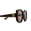 Gucci GG1257S Sunglasses 002 havana - product thumbnail 3/4