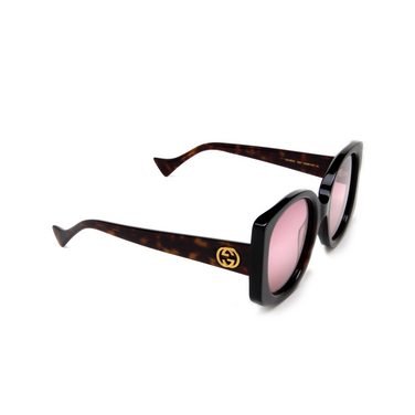 Gucci GG1257S Sonnenbrillen 003 havana - Dreiviertelansicht