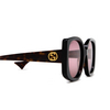Gucci GG1257S Sunglasses 003 havana - product thumbnail 3/4