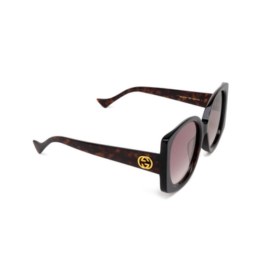 Gucci GG1257SA Sunglasses 003 havana - three-quarters view
