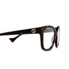 Gucci GG1258O Korrektionsbrillen 005 havana - Produkt-Miniaturansicht 3/4