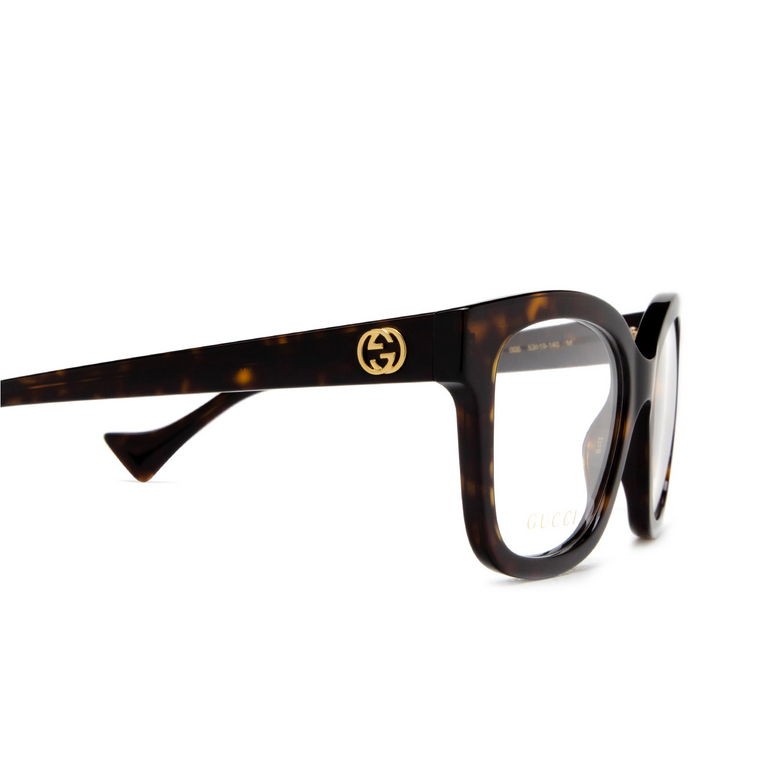 Gucci GG1258O Eyeglasses 005 havana - 3/4