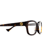 Gucci GG1259OA Korrektionsbrillen 002 havana - Produkt-Miniaturansicht 3/4