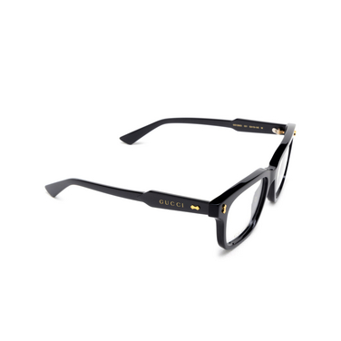 Gucci GG1265O Eyeglasses 001 black - three-quarters view