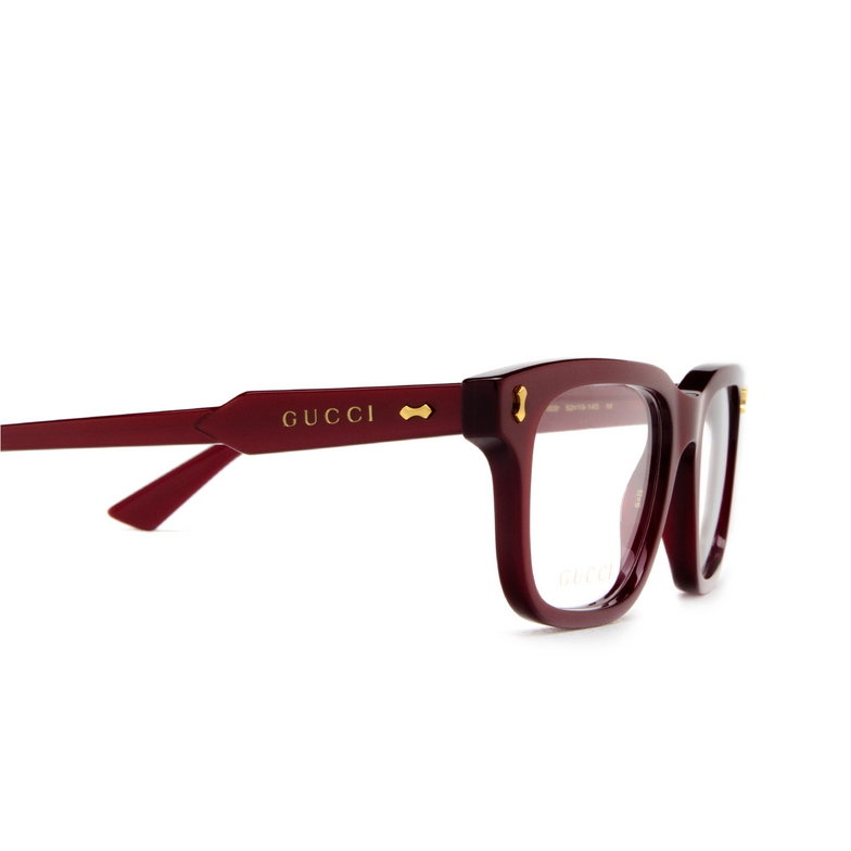 Gucci GG1265O Eyeglasses 003 burgundy - 3/4