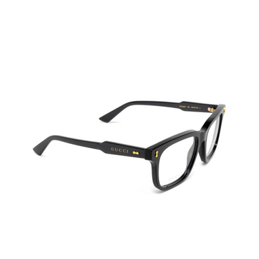 Gucci GG1265O Eyeglasses 004 black - three-quarters view