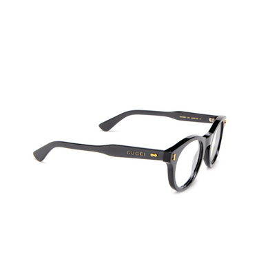 Gucci GG1266O Korrektionsbrillen 001 black - Dreiviertelansicht