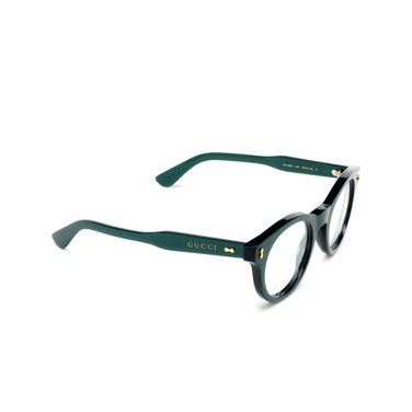 Gucci GG1266O Korrektionsbrillen 003 green - Dreiviertelansicht
