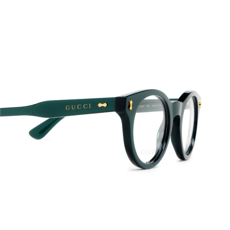 Gucci GG1266O Eyeglasses 003 green - 3/4