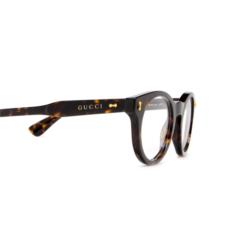 Gucci GG1266O Eyeglasses 004 havana - 3/4