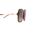 Gucci GG1267S Sunglasses 002 havana - product thumbnail 3/4